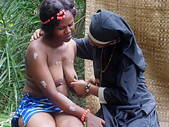 European Missionary Teaches Her Slave New Lesbian Styles