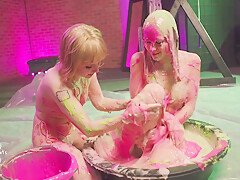 Blonde Fetish Lesbians Fist Themselves In Hi Definition