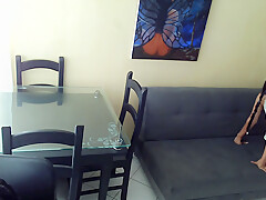 I Fuck My Lover With My Arne On The Couch In My Stepsisters Office