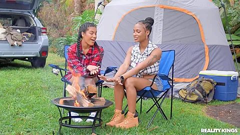 Licking Pussy By The Fire - Maya Farrell And Sarai Minx