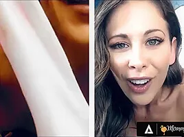 MOMMYSGIRL Thirsty Emma Hix And Stepmom Cherie DeVille Share Their Wet Pussy On Cam