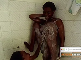 Naughty Black Lesbian Ladies Ploting To Eat Pussy In Public