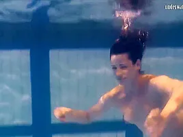 Swim Strip And Have Fun Underwater