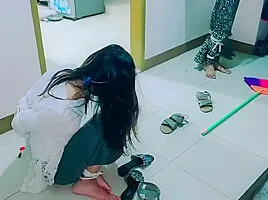 Cute Asian Best Friend Ballgag And Cleave