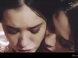 Alluring Lezzies Threesome Breathtaking Porn Video