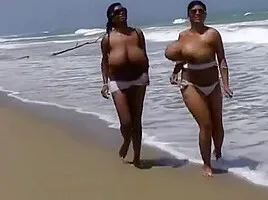 Brazilian Busty Babes Flashing Their Tits