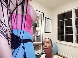 Freaky Ggg Gym Strap On 28 Min With Ami Bue
