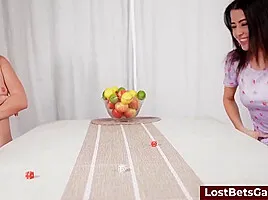 After Winning A Strip Game, She Was Tied To The Bed And Made To Cum