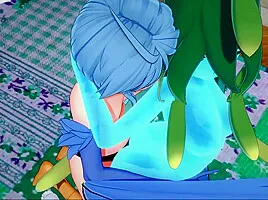 Slime Girl And Girl Hentai - The Harpy Girl Papi Fucks Suu The With A Strapon. Daily Life With A Monster