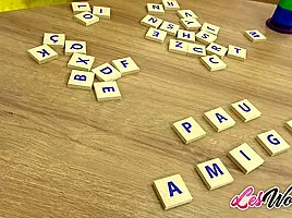 Naughty Scrabble Turns into a Steamy Lesbian Romp